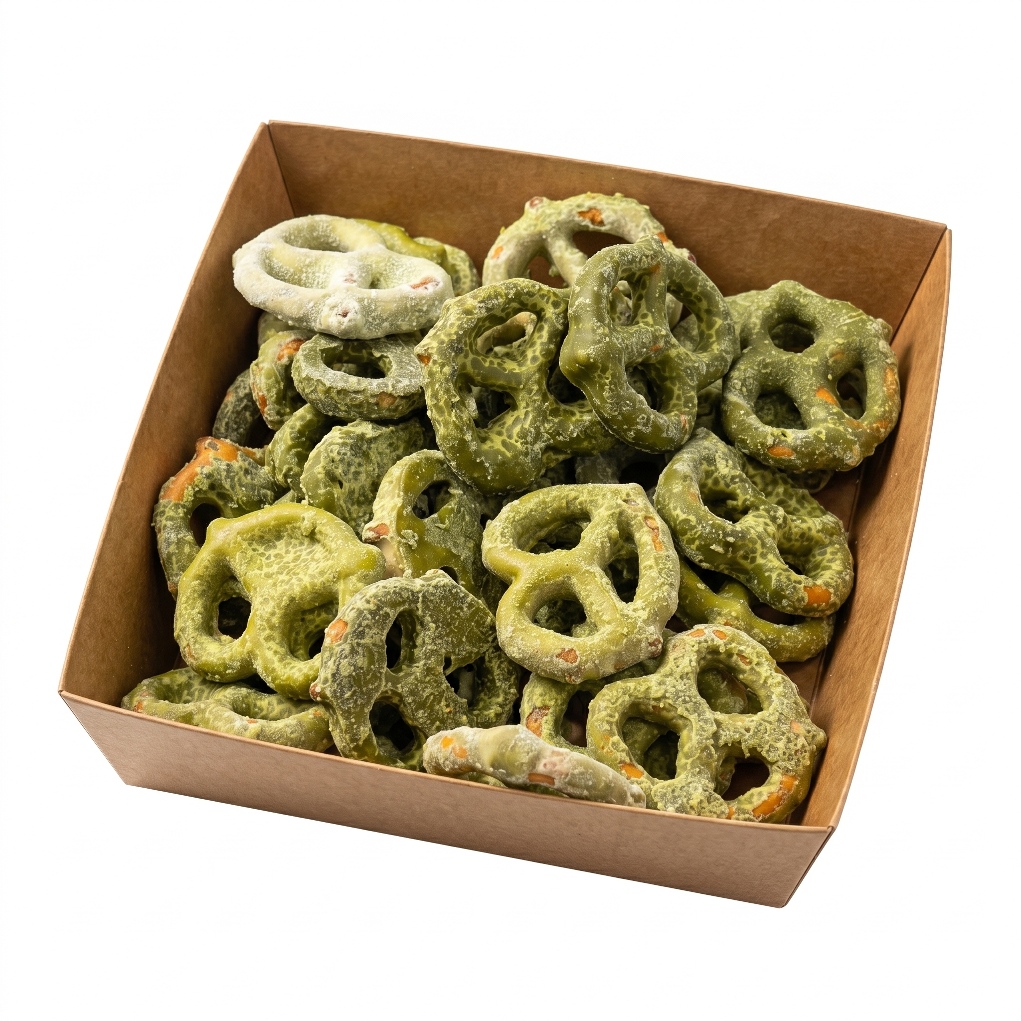 Pretzels con Chocolate Matcha